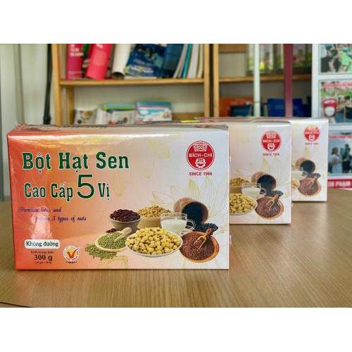 Bột Hạt Sen Cao Cấp 5 vị - Không Đường