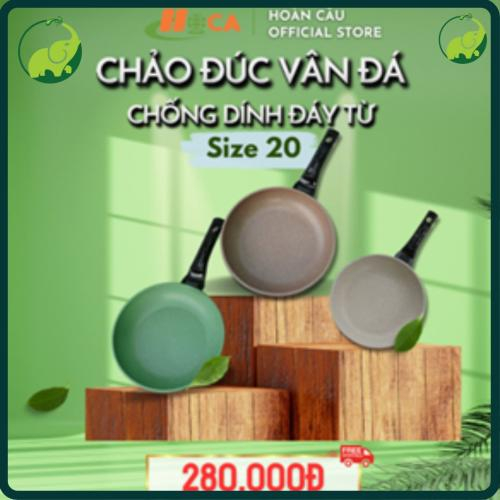 Chiếc Chảo Đúc Chống Dính Vân Đá HOCA Siêu Bền - Size 20