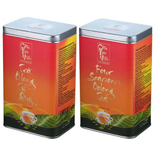 Trà Ô Long Tứ Quý Hộp Thiếc 100g