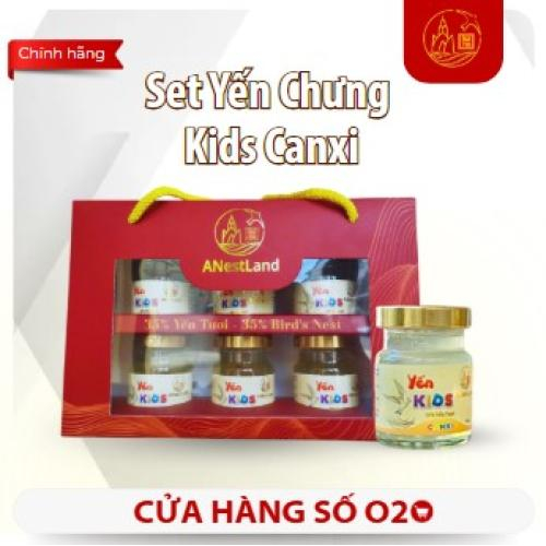 Set Yến Chưng Kids Canxi 6 Hũ