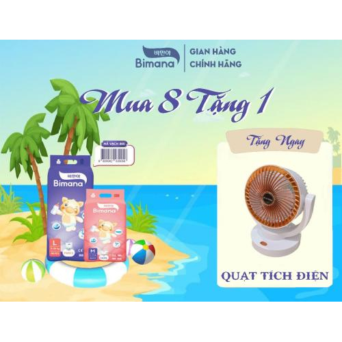 Tã dán Bimana Hàn Quốc size S (4 - 8kg)